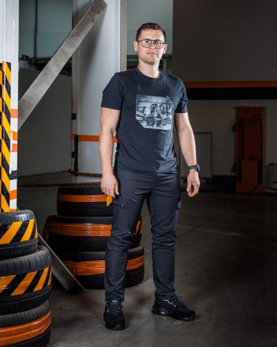 Munkásnadrág, Mix&Match, sztreccs anyag, 135g/m2, fekete, M