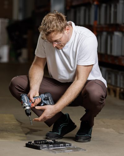 Munkásnadrág, Mix&Match, sztreccs anyag, 135g/m2, barna, XL