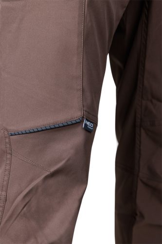 Munkásnadrág, Mix&Match, sztreccs anyag, 135g/m2, barna, XXL