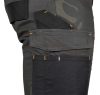 Munkásnadrág Mix&Match Canvas, 280g/m2, külső zsebek, Cordura részek, fényvisszav. betétek, zöld-terepszínű, L