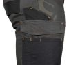 Munkásnadrág Mix&Match Canvas, 280g/m2, külső zsebek, Cordura részek, fényvisszav. betétek, zöld-terepszínű, M