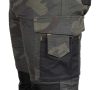 Munkásnadrág Mix&Match Canvas, 280g/m2, külső zsebek, Cordura részek, fényvisszav. betétek, zöld-terepszínű, XXXL