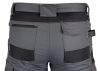 Munkásnadrág Mix&Match Canvas, 280g/m2, külső zsebek, Cordura részek, fényvisszav. betétek, szürke-fekete, XXXL