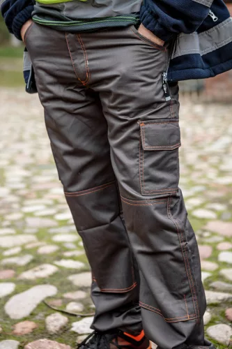 Munkanadrág, BASIC, L/54, 35% pamut, 65% polyester, 245 g/m2, Többfunkciós zsebek,térdprotektor