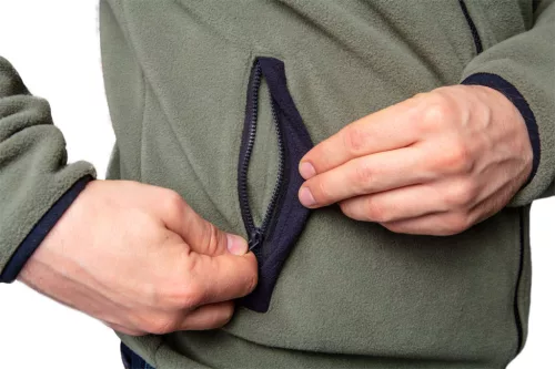 Polár munkadzseki olíva, 100% poliészter, 300g/m2,XXL