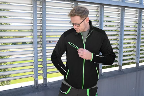 Prémium polár felső, fekete, cordura megerősítésekkel, 300g/m2, xxxl