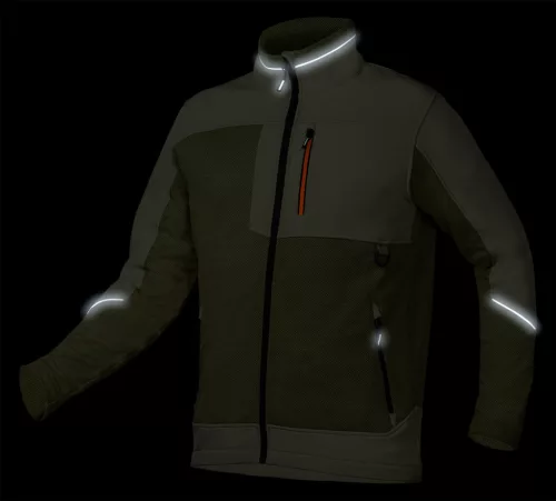 Softshell Munkavédelmi kabát, OUTDOOR, zöld, S