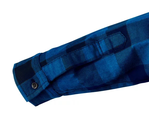 Flanel ing, tengerészkék-fekete, 100% pamut, M