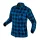 Flanel ing, tengerészkék-fekete, 100% pamut, XXL