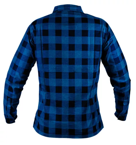 Flanel ing, tengerészkék-fekete, 100% pamut, XXL