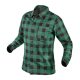 Flanel ing, zöld-fekete, 100% pamut, M