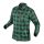 Flanel ing, zöld-fekete, 100% pamut, XL