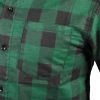 Flanel ing, zöld-fekete, 100% pamut, XL
