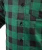Flanel ing, zöld-fekete, 100% pamut, XL