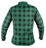 Flanel ing, zöld-fekete, 100% pamut, XL
