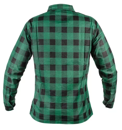 Flanel ing, zöld-fekete, 100% pamut, XL
