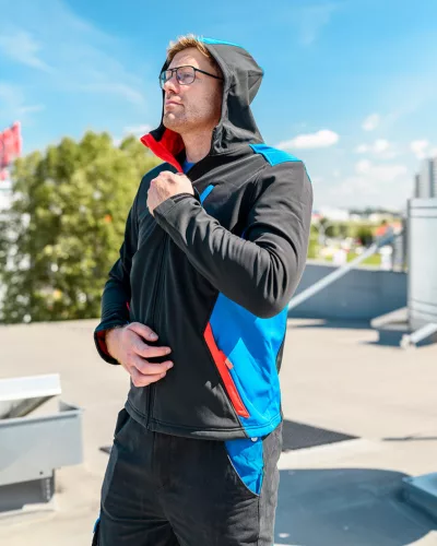 Softshell, Víz- és szélálló Munkadzseki, HD+, vízállóság:5000, Lélegző:3000,XXL
