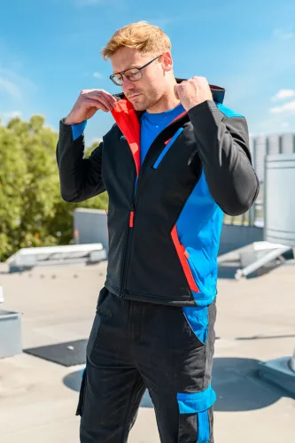 Softshell, Víz- és szélálló Munkadzseki, HD+, vízállóság:5000, Lélegző:3000,XXL