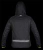 Softshell munkavédelmi kabát, fekete-sárga, XL