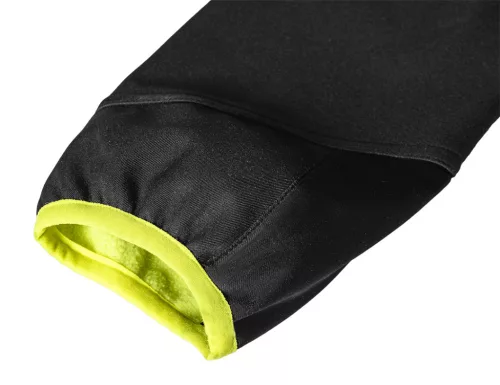 Softshell munkavédelmi kabát, fekete-sárga, XXL