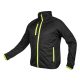Softshell munkavédelmi kabát, fekete-sárga, XXXL