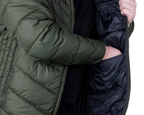 Téli munkavédelmi kabát, Mix&Match, steppelt-szigetelt anyag, könnyű, zöld-fekete, XXXL