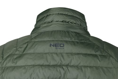 Téli munkavédelmi kabát, Mix&Match, steppelt-szigetelt anyag, könnyű, zöld-fekete, XXXL