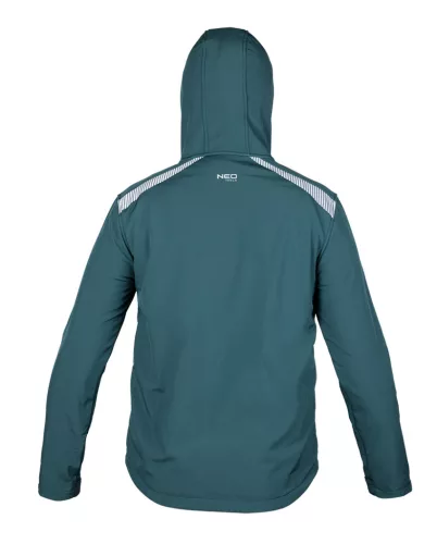 Munkavédelmi kabát, Mix&Match, 4 irányú sztreccs, zöld, L