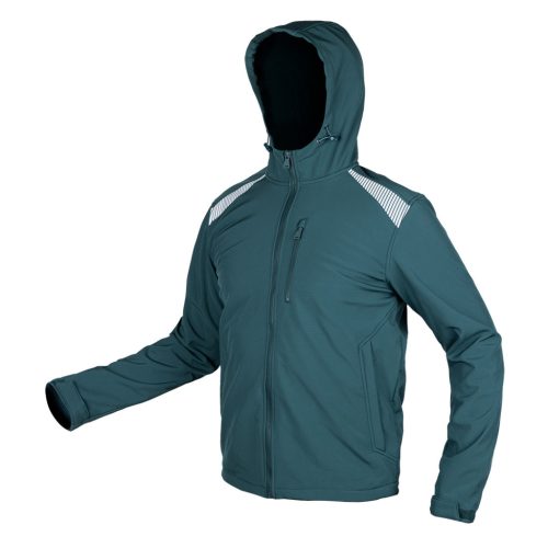 Munkavédelmi kabát, Mix&Match, 4 irányú sztreccs, zöld, XL
