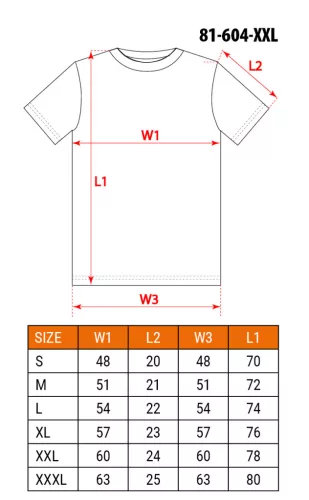 Póló feliratos, szürke, 100% pamut, 180g/m2, XXL