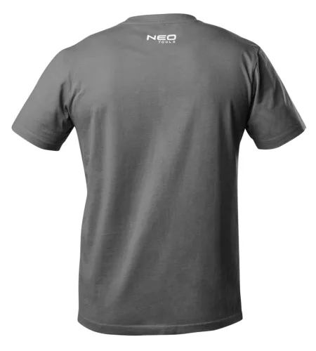 Póló feliratos, szürke, 100% pamut, 180g/m2, XXXL