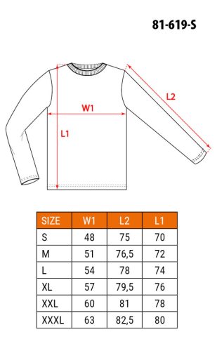 Hosszú ujjú póló, PREMIUM márkajelzéssel, S