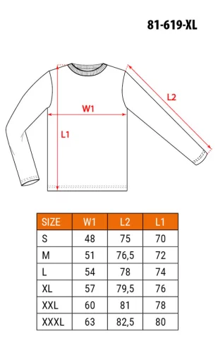 Hosszú ujjú póló, PREMIUM márkajelzéssel,XL