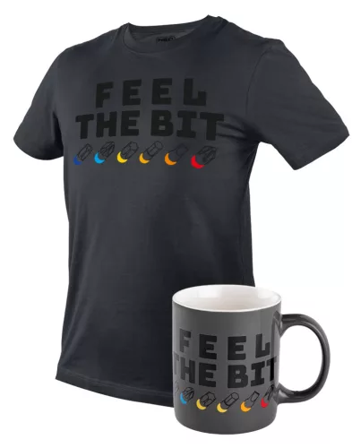 Póló, FEEL THE BIT, 100% pamut, 180g/m2, M