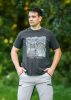 Munkavédelmi póló, OUTDOOR, hegyek, fekete, 100% pamut, 180g/m2, XXL