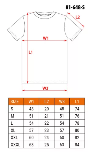 Póló, piros, 100% pamut, 180g/m2, L