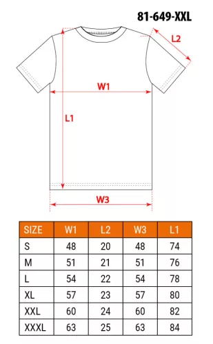 Póló, sötétkék, 100% pamut, 180g/m2, XXL