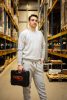 Melegítő felső comfort, szürke, 79% pamut, xl