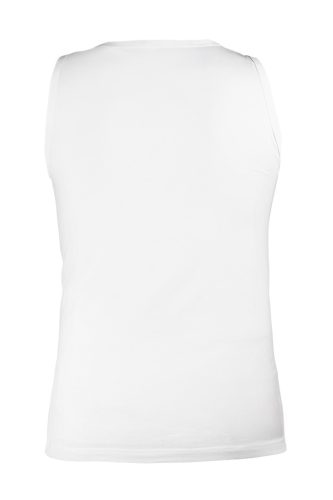 Munkavédelmi póló, fekete-fehér, ujjatlan, 95%pamut, 5%elasztán, 2db, M