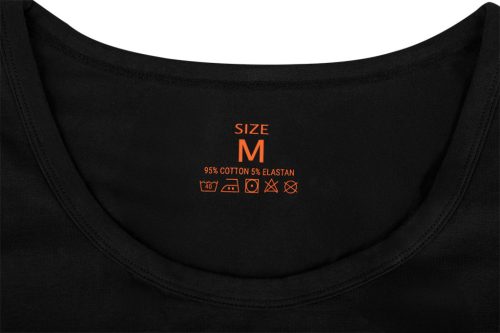 Munkavédelmi póló, fekete-fehér, ujjatlan, 95%pamut, 5%elasztán, 2db, M