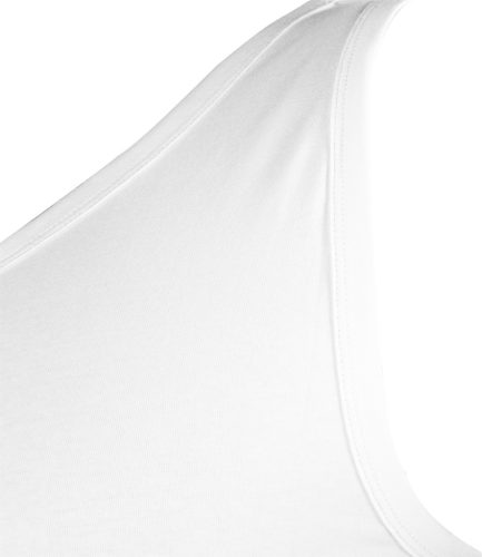 Munkavédelmi póló, fekete-fehér, ujjatlan, 95%pamut, 5%elasztán, 2db, M