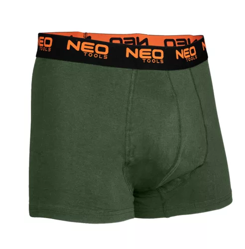 Boxeralsó, 95% pamut, 2% elasztán, olivazöld, kék, fekete, 3db, M