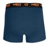 Boxeralsó, 95% pamut, 2% elasztán, olivazöld, kék, fekete, 3db, XXL