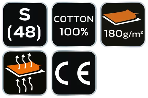Munkavédelmi póló, hatszög grafika, autóalkatrész minta, 100% pamut, 180g/m2, S