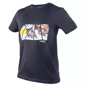   Munkavédelmi póló, motorkerékpár minta, 100% pamut, 180g/m2, M