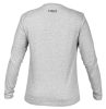 Munkavédelmi póló, hosszú ujjú, szürke, 90% pamut, XL