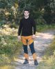 Munkavédelmi póló, hosszú ujjú, fekete, 100% pamut, XXXL