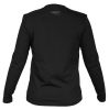 Munkavédelmi póló, hosszú ujjú, fekete, 100% pamut, XXXL