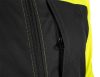 Láthatósági munkavédelmi kabát, softshell, neonsárga-fekete, XL