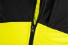 Láthatósági munkavédelmi kabát, softshell, neonsárga-fekete, XL